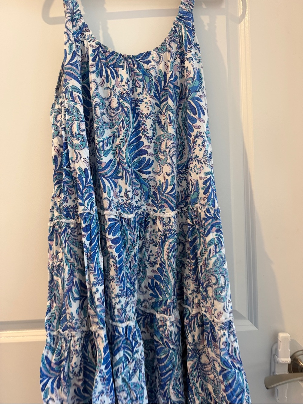 Lilly Pulitzer Blue and White Paisley Mini Dress - Picture 2 of 3